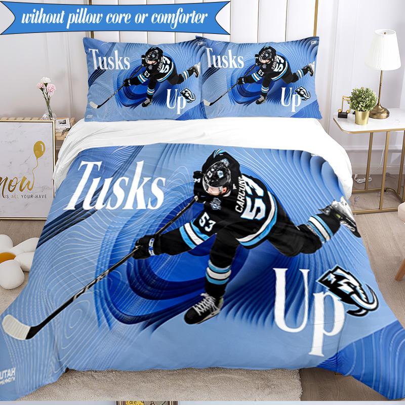 3PCS Mammoth Bedding Set Duvet Cover Closure Includes 1 Duvet Cover & 2 Pillowcases for All Seasons Bedroom Decor Christmas Fan gifts