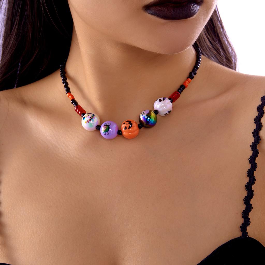 Halloween Themed Handcrafted Womens Jewelry With Bat And Ghost Charms