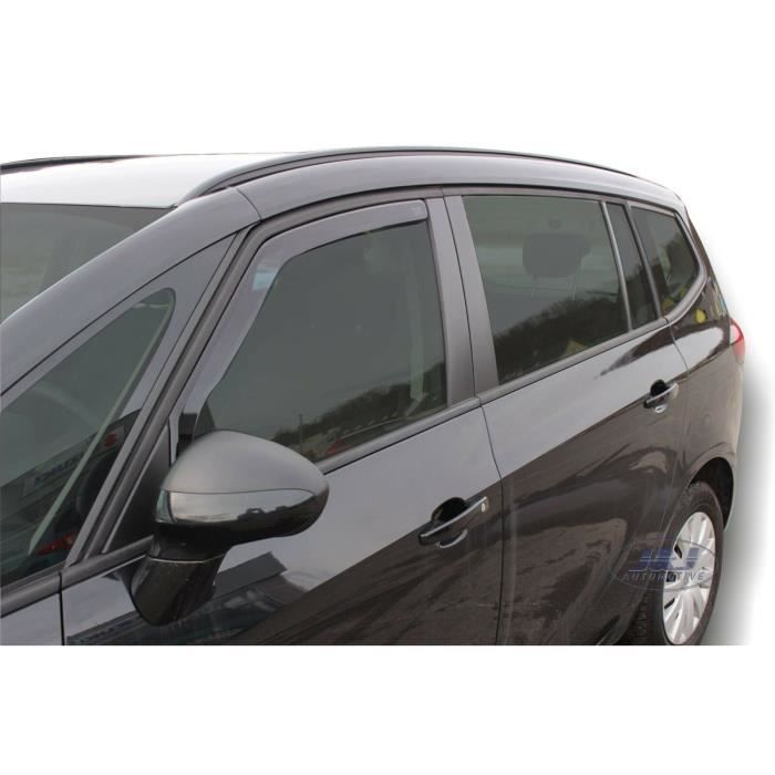 Air Deflectors - J&J AUTOMOTIVE - Opel Zafira C Tourer - Smoked - Reinforced Acrylic - Easy Installation
