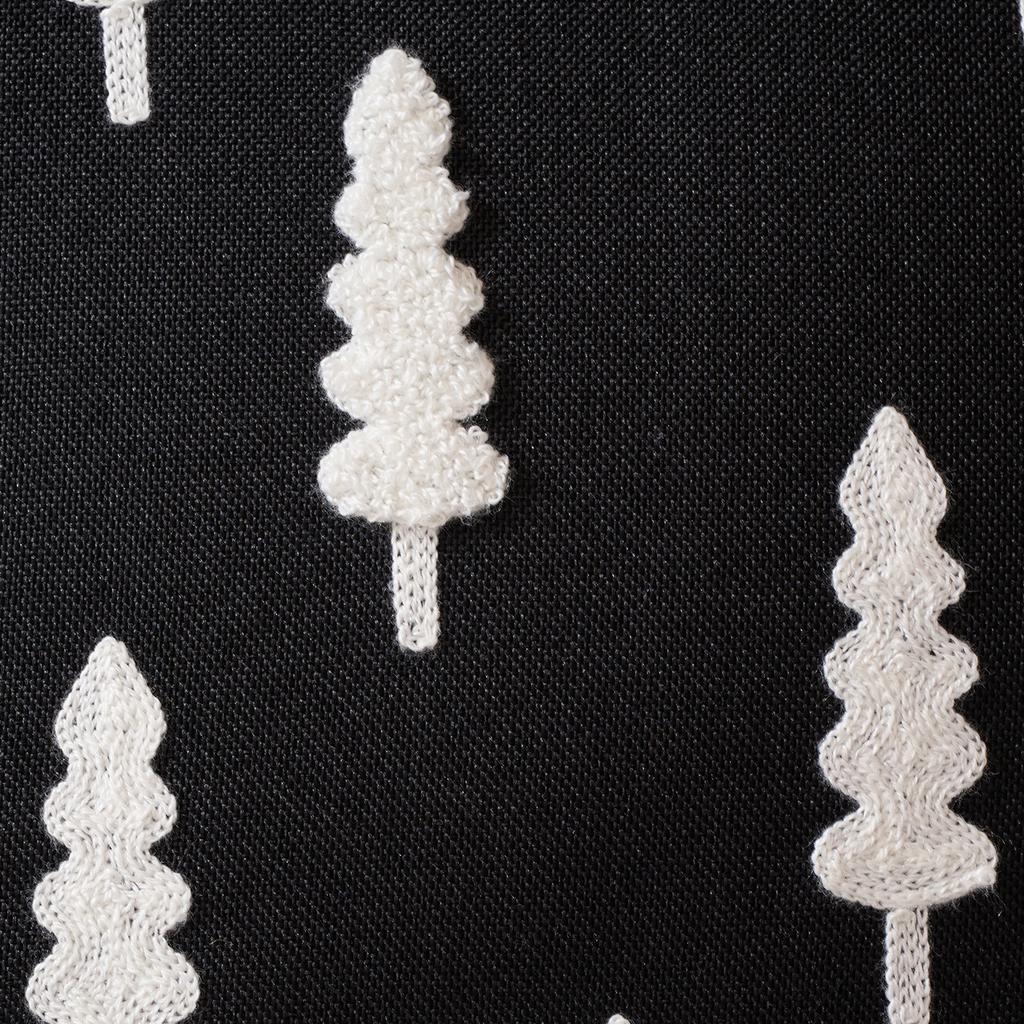 30x50cm Christmas Tree Embroidery Throw Pillowcase Cojines Cotton Linen Decor Sofa Cushion Cover Headboard Pillowcases