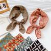 Cotton And Linen Small Square Scarf Silk Scarf Women'S Spring And Autumn New Style Artistic And Versatile Fashionable Temperament Headband Scarf