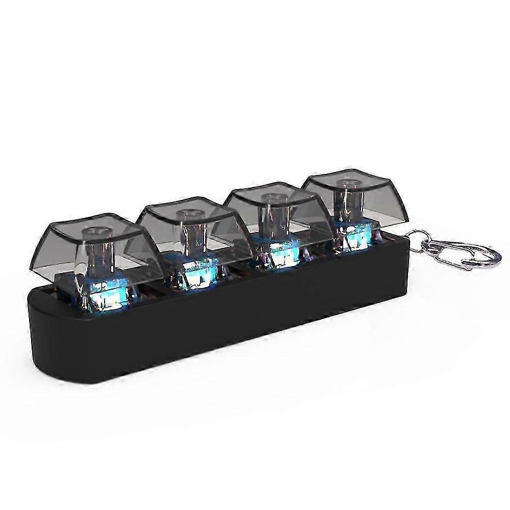 Teclado LED Iluminado Brinquedo de Cliques Testador de Tecla 4 Teclas Para Alívio da Ansiedade Estresse Edição Fidget 0118