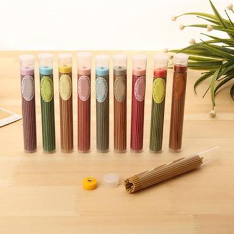 50 Pcs Incense Sticks Natural Vanilla Sandalwood Rose Scent Air Freshener Home Decor