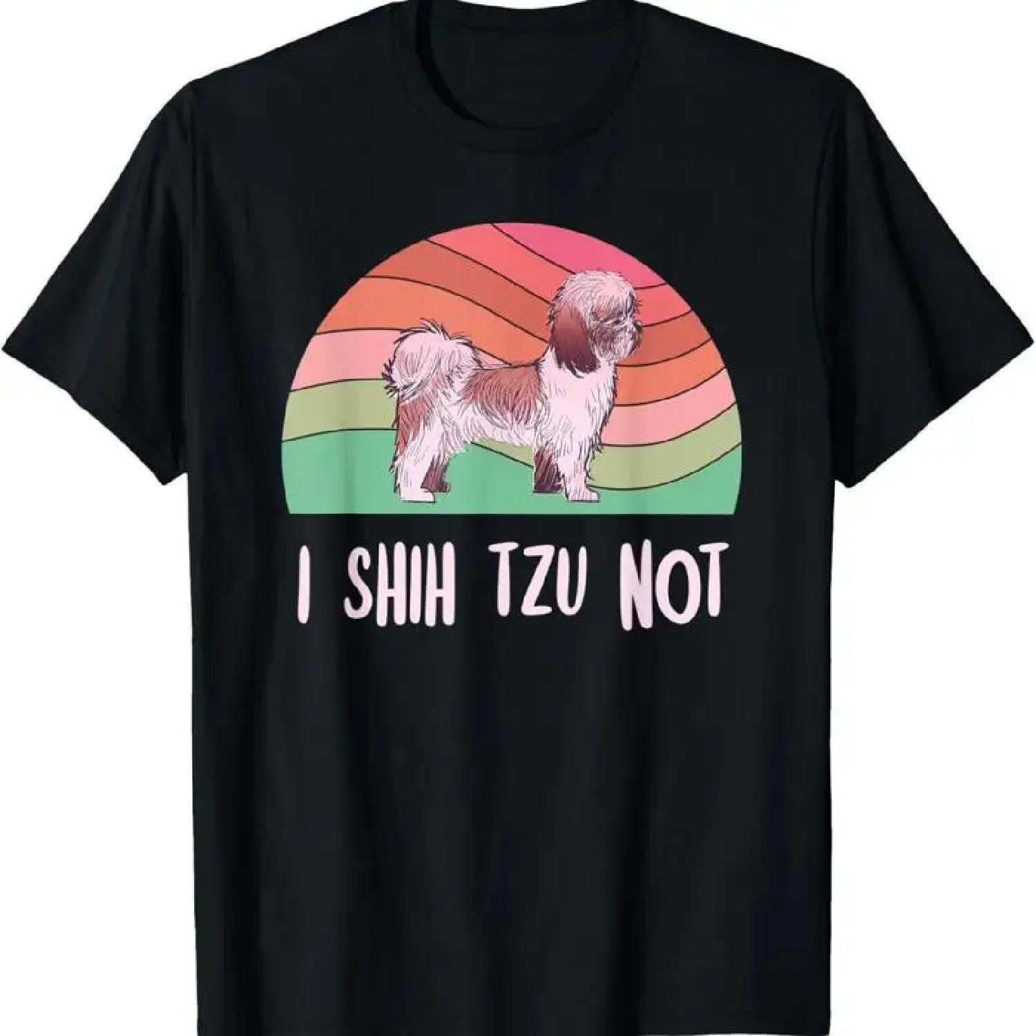 I Shih Tzu Not Dog Puppy Mom Dad Women Toy Purse Shitzu Cute T Shirt S