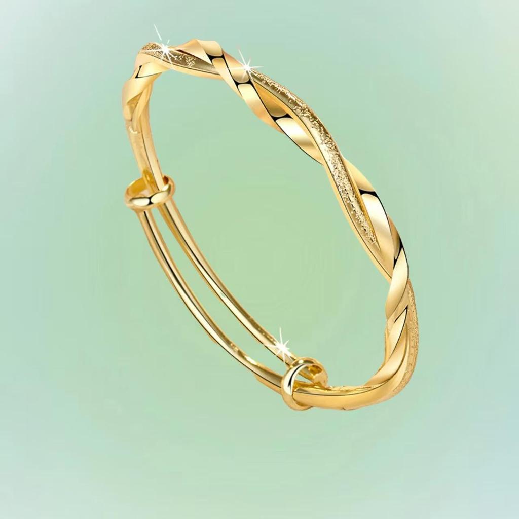 Möbius Twist Push-Pull Bangle: Unique Fashion Twist Jewelry Bracelet