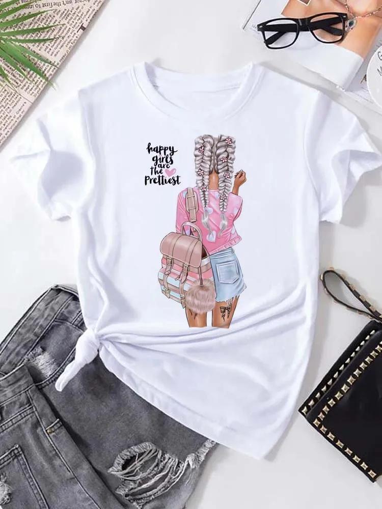 Women T-Shirt Harajuku Streetwear Short Sleeves Female Clothes Tops Tees Printed Female Tshirt Women Fashion Graphic