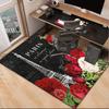 Parisian Eiffel Tower Romance Office Rug Chair Mat, Entryway Carpet, Suitable for Front Door, Bedroom, Living Room, Desk, Holiday Gift