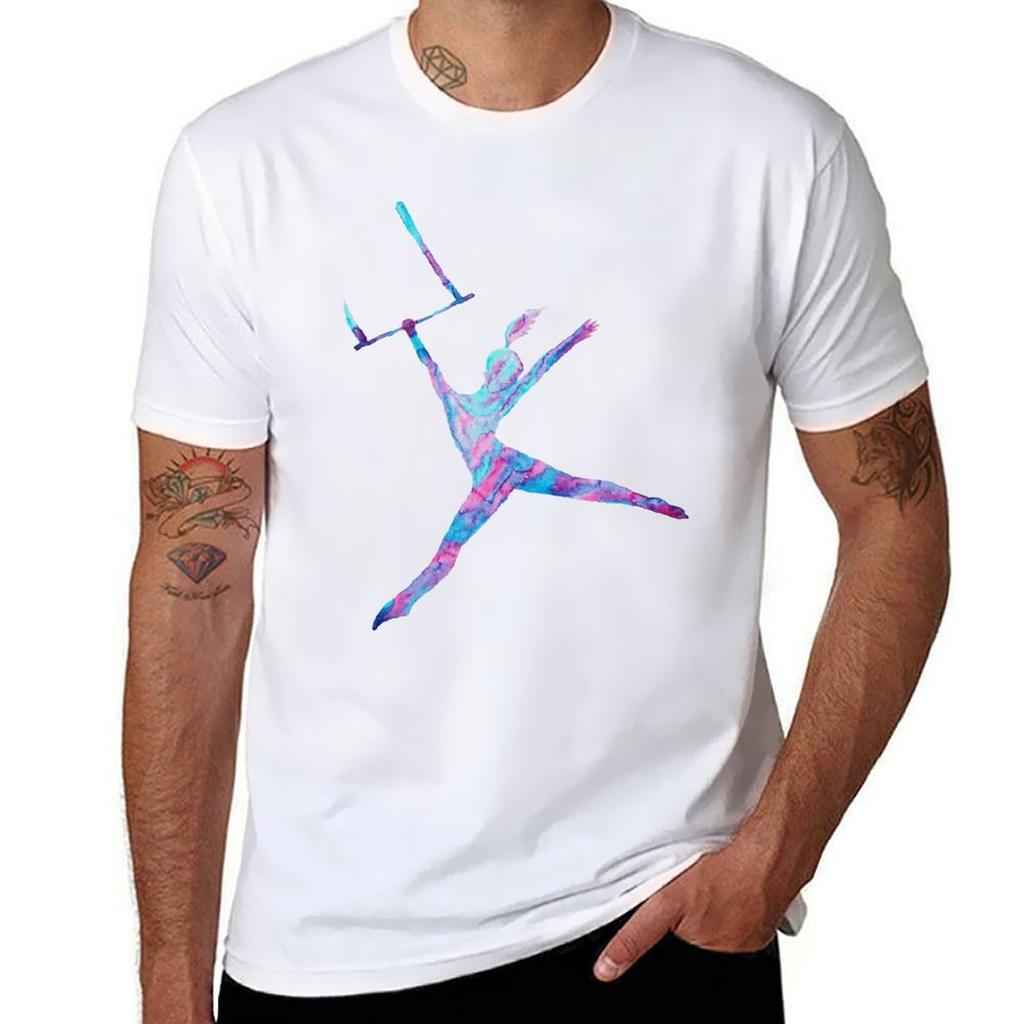 Trapeze watercolor art TShirt Casual Trendy Short Sleeve TShirt