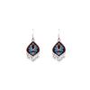 Vintage Ethnic Miao Silver Teardrop Tassel Earrings