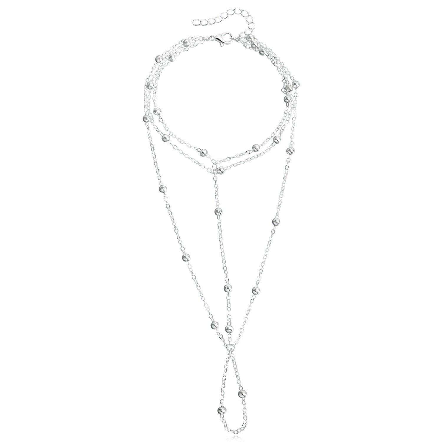 

Экзотический ретро модный многослойный браслет на ногу с кисточками для женщин Металлическая цепочка цепочка на подъеме стопы Украшения для ног в дворцовом стиле