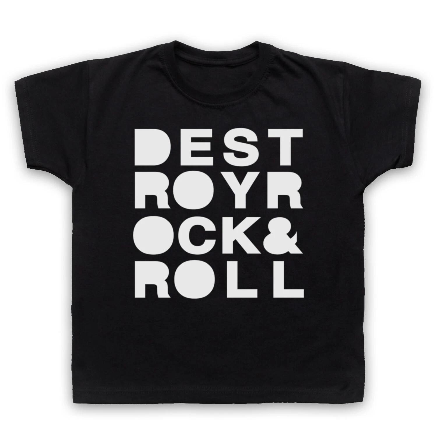 DESTROY ROCK & ROLL MYLO ELECTRO POP UNOFFICIAL ALBUM KIDS CHILDS T-shirt 140