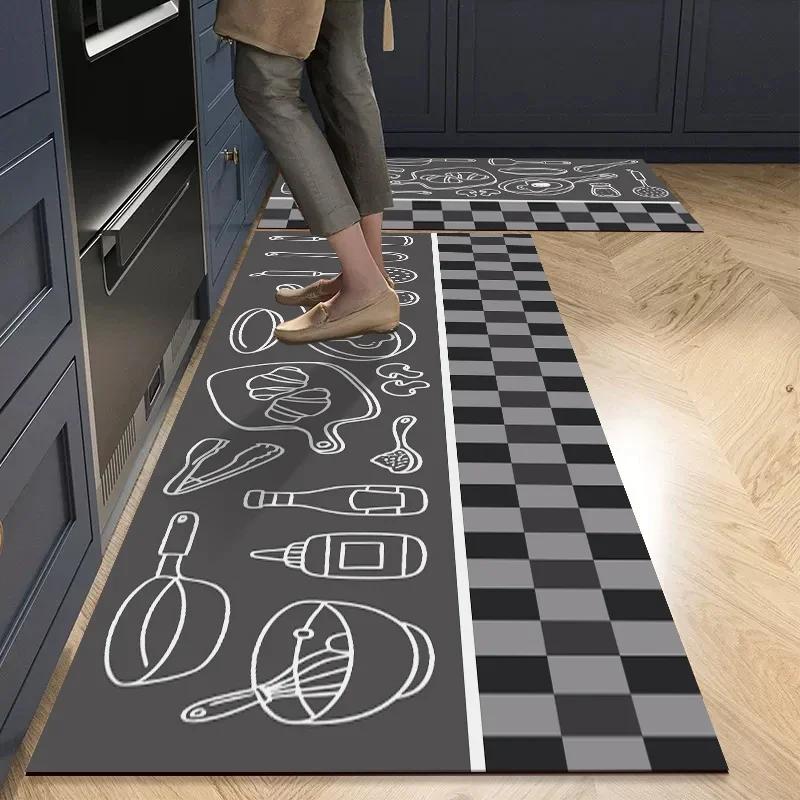 Super Absorbent Kitchen Mat Anti Slip Diatomite Mud Foof Pad Home Decor Carpet Quick Drying Doormats Anti Oil Stain Floor Mats