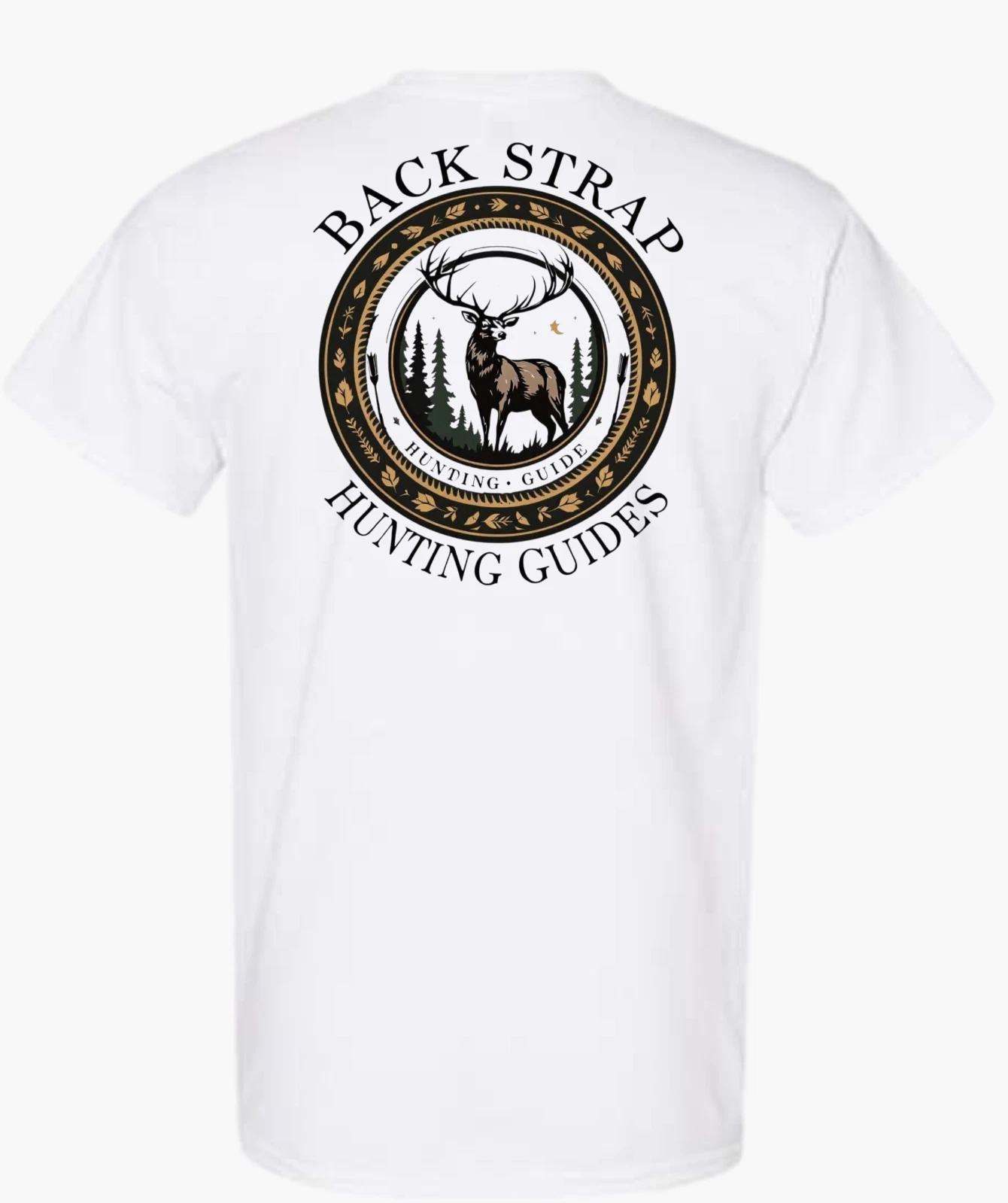 Back Strap Hunting Guides Deer Hunting Short Sleeve T-Shirt 4XL