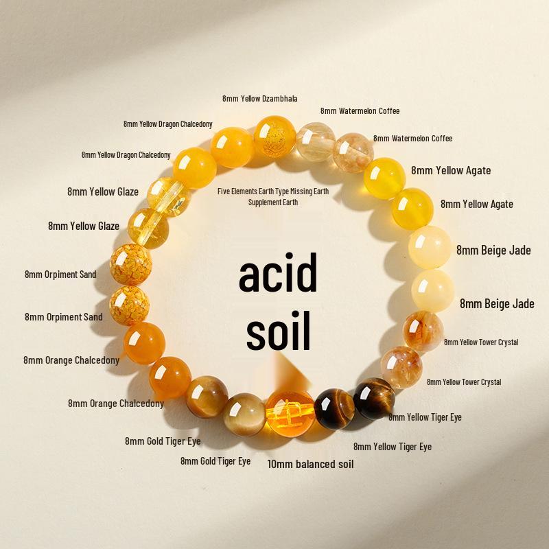 Guochao New Chinese Style Women's Bracelet: Natural Stone, Multi-Gemstone, Small Light Luxury Crystal Jewelry