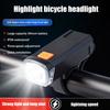 LED Bicycle Front Light Type-C Rechargeable Bicycle Headlight Road Bike Headlamp Easy To Install Cycling Accessories1/2PCS