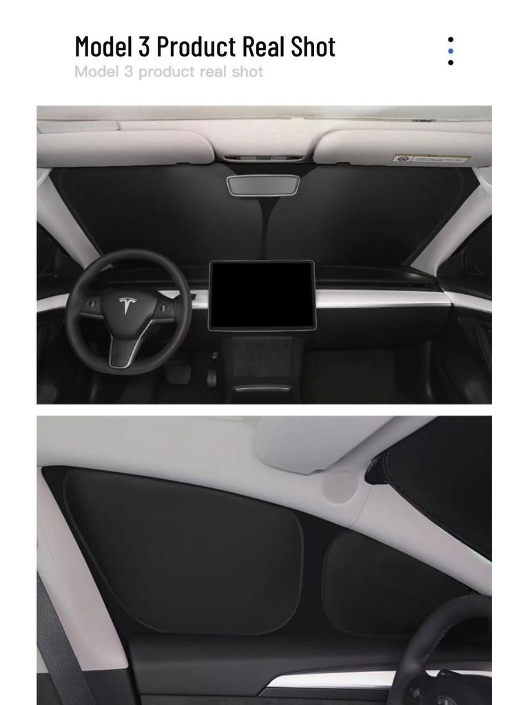 Tesla Model 3/Y Camping Sichtschutz & Fensterrollo Zubehör