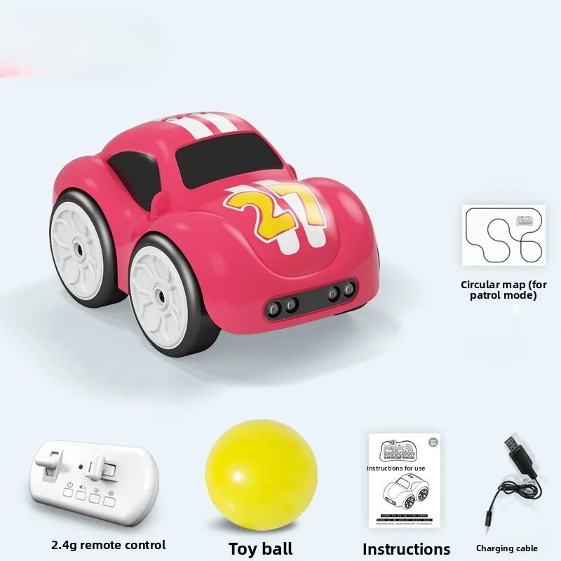 RC Intelligent Sensor Remote Control Cartoon Mini Car Remote Control Electric Car Smart Music Lighting Children Toys Gift