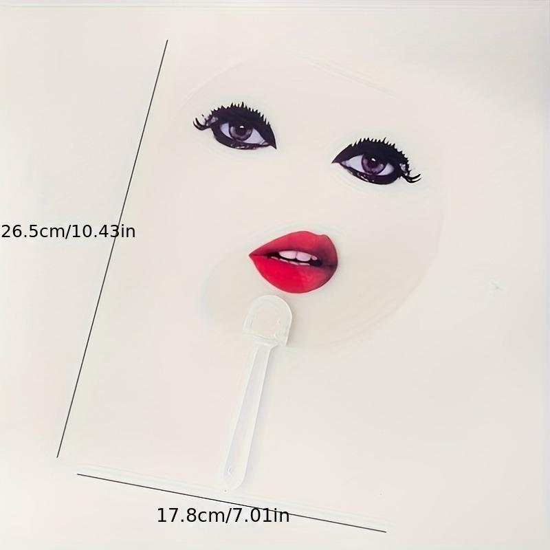 

1 шт. - Забавной прозрачный маленький круглый веер, Подарок-прикол для друзей, Вечеринка, Незаменимый для фотореквизита, Лучший для Рождества