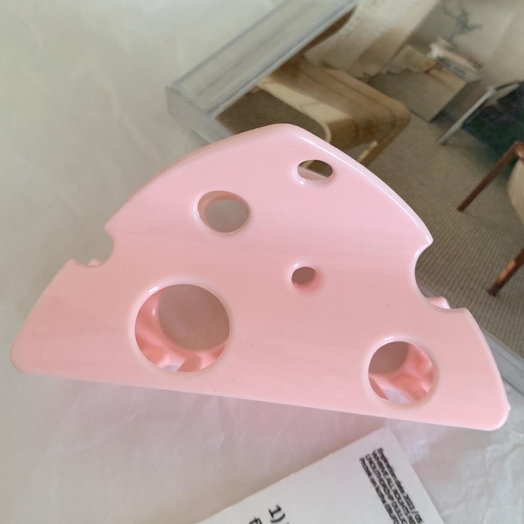 1pc Novel Kawaii Cheese Shaped Hair Claws Vibrant Pastel Shades Secure Hold Types Ideal for Casual Days Sweet Style Looks