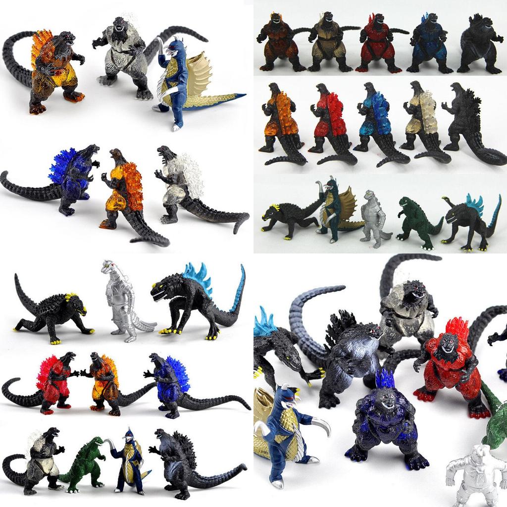 Premium Quality Godzilla Monsters Mechagodzilla Trendmaster Gigan Anguirus Action Toy Figures Set