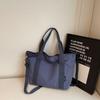 Casual cloth bag women's 2025 new shoulder bag large-capacity class tote bag messenger bag