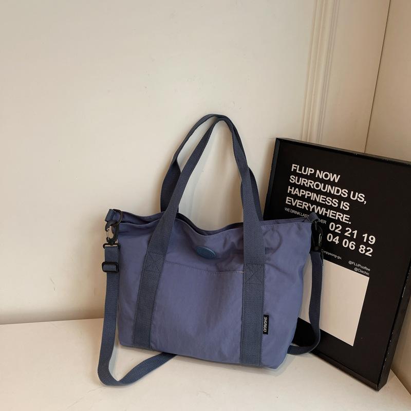 Casual cloth bag women's 2025 new shoulder bag large-capacity class tote bag messenger bag
