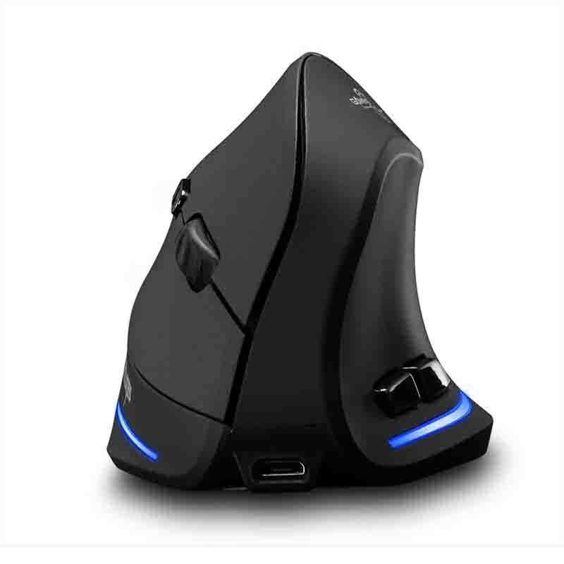 Ergonomic Wireless Vertical Mouse 2400 DPI Rechargeable Wireless Mice 2.4G Connection Vertical Wireless Mouse For Laptop/Desktop