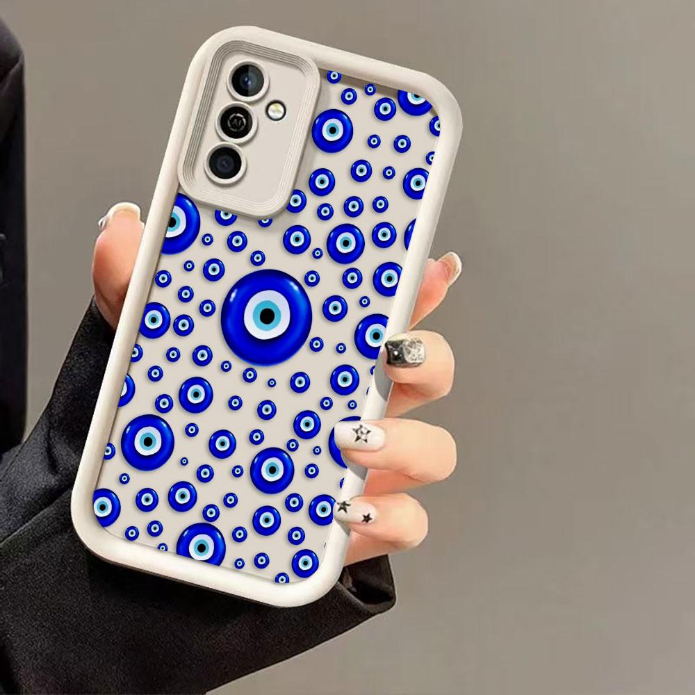 Blue Evil Eye Print Lucky Eye Cover Phone Case For Oneplus 8T 9R 10R 11 12 13 13T 15 NORD ACE CE 2 3 4 5 6 LITE Case DIY Shell