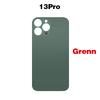 For iPhone 13 Mini Pro Max Big Camera Hole Phone Back Glass Battery Cover Rear Glass Panel Housing Chassis Add 3M Adhesive