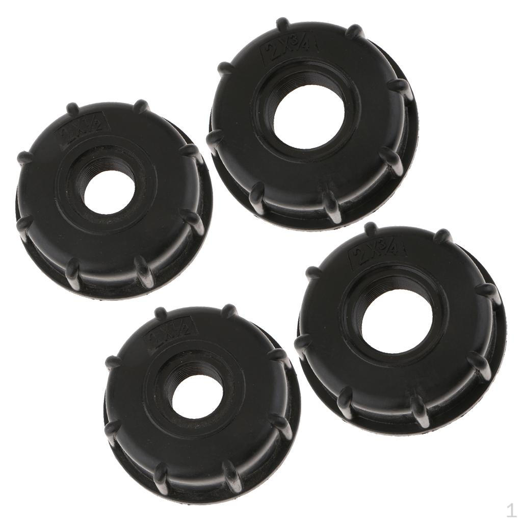 

IBC Water Tote Tank Adapter Hose For 60mm Outlet 0.5+0.8in 4PCS