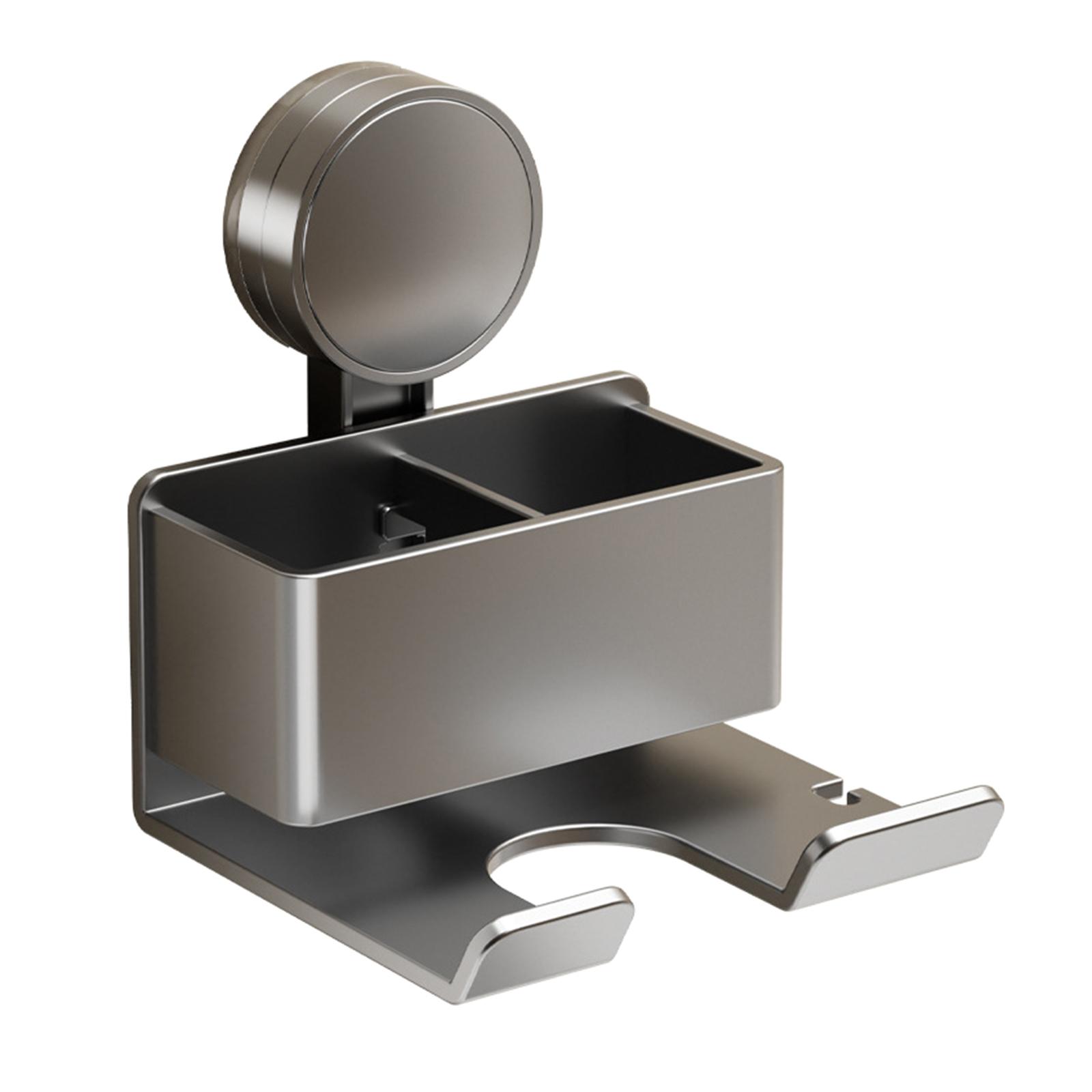 

Держатель для фена на присоске, настенный, без сверла, полка для хранения фена, настенный держатель для фена, прочный