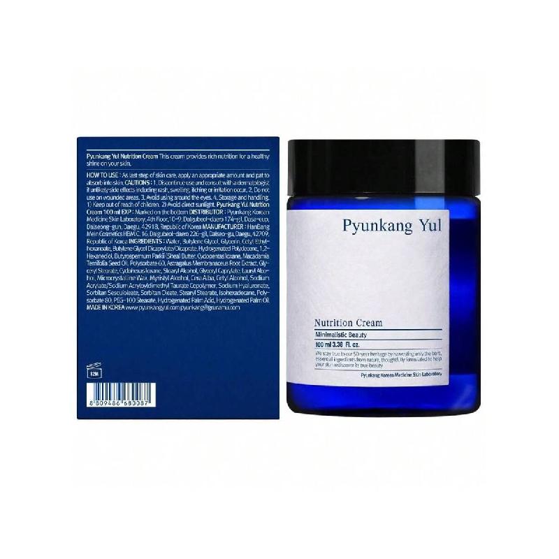 Pyunkang Yul Nutrition Cream 100ml - Care Face Cream - Facial Moisturizer For Dry And Combination Skin Types - Healthy Natural Ingredients Shea