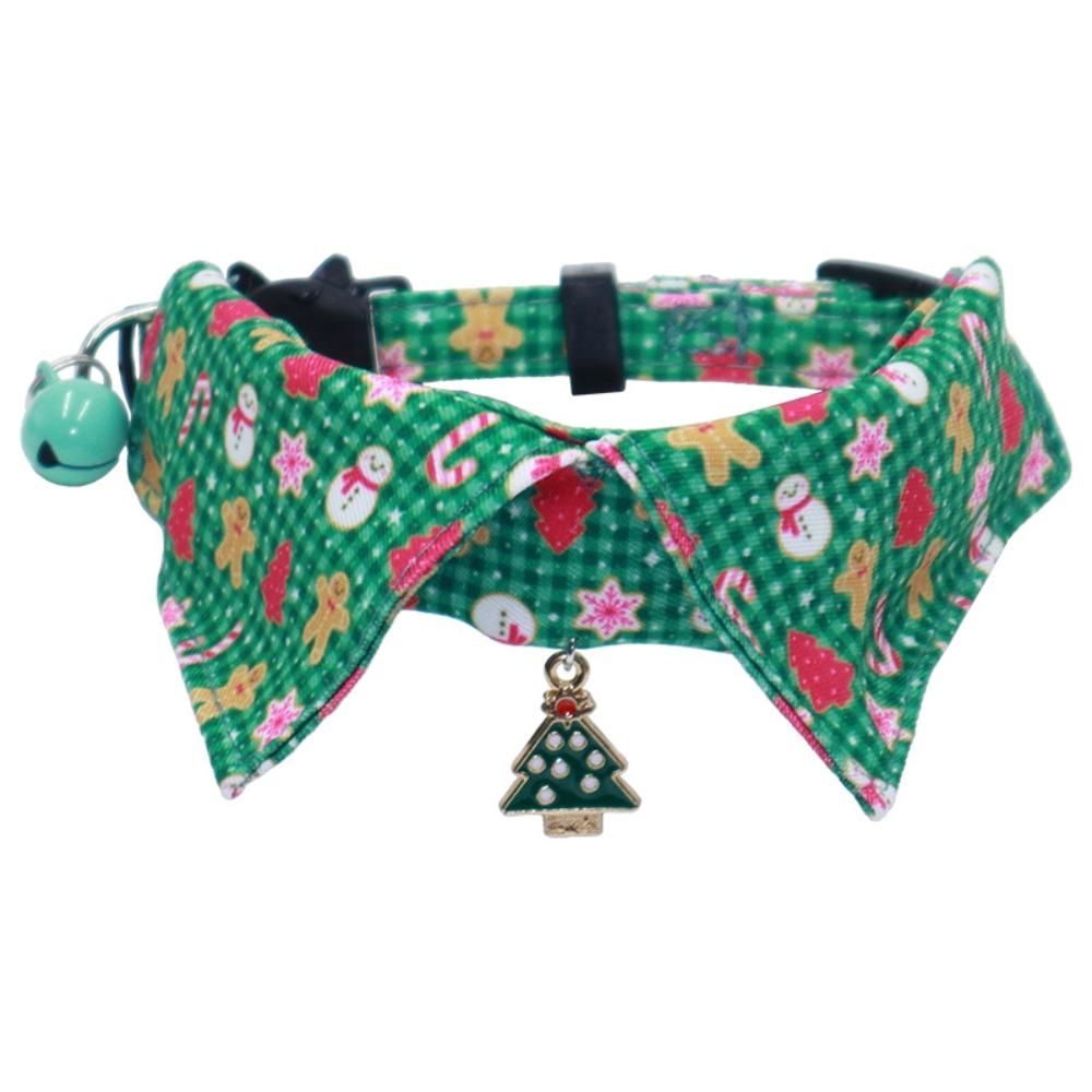 with Bell Kitten Bowties Collar Necklace Adjustable Kitten Christmas Bow Collar  Autumn