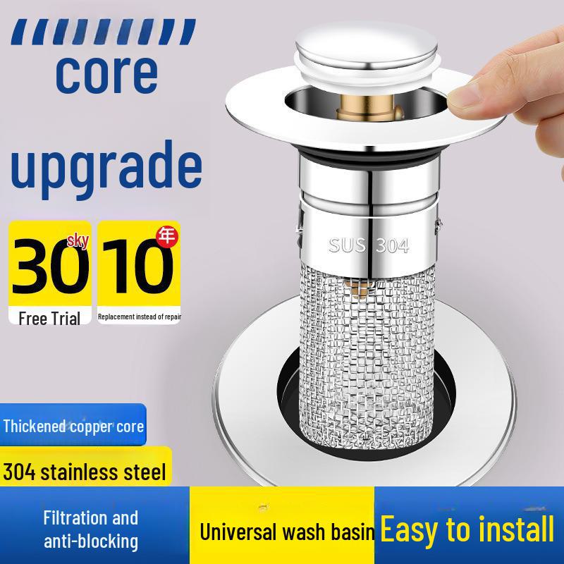 Sızıntı Önleyici Lavabo Tıkacı: Koku Giderici ve Anti-Blokajlı Üniversal Aksesuar için Sıçrama Filtresi.