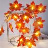 Led Maple Leaf Light String Thanksgiving Decoration Christmas Tree Decoration