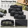 Black Moving Storage Tool Bag Large Canvas Canopy Pole Bag Travel Picnic Handbag  Outdoor Supplies