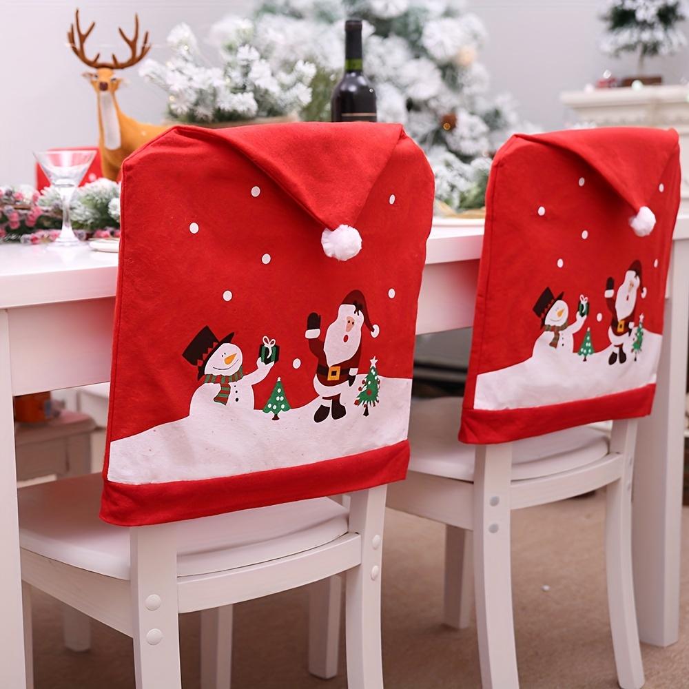 1Pc Creative Christmas Chair Cover, Christmas Supplies, Dining Table Chair Decoration Gifts, Christmas Chair Cover,