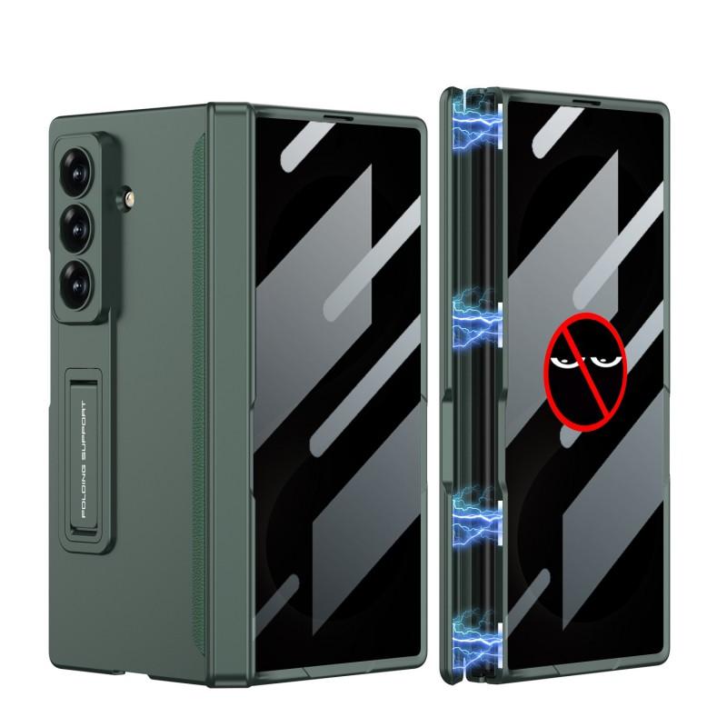 Magnetic Snap-On Case Galaxy Z Fold 8 Ultra With Privacy Screen Kickstand Full Coverage PC Shell