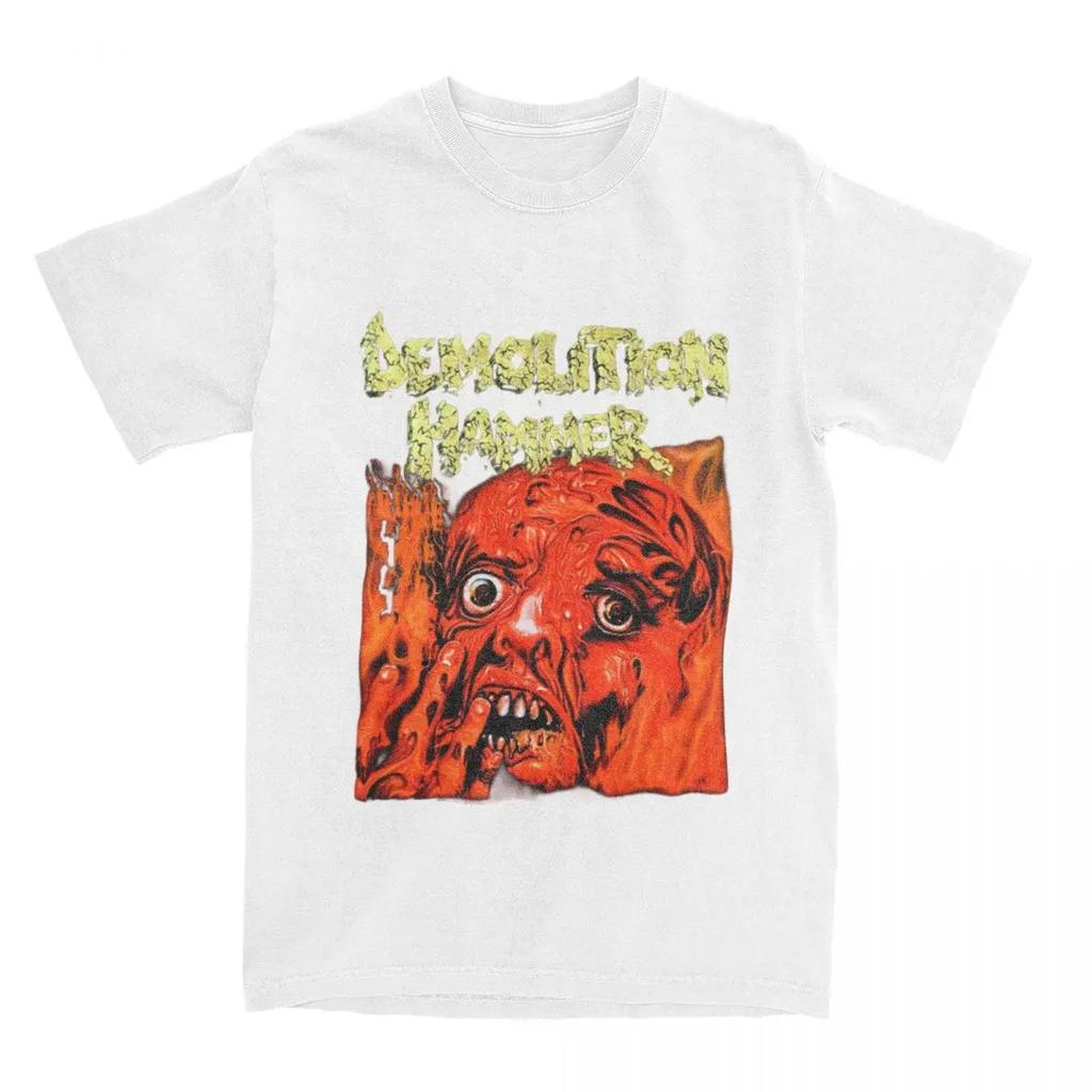 Erkek Kadın Yıkım Çekici Tişört Aksesuarları Thrash Metal Grubu Üstler Tişört Vintage Tişörtler Tüm Mevsimler