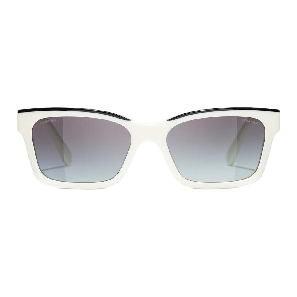 Chanel Irregular Frame Sunglasses Women Sunglasses White CH5417