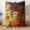 1Pc Minions Christmas Celebration Blanket Soft Throw Blanket For Home Bedroom Bed Sofa Travel Office Solid Christmas Blanket