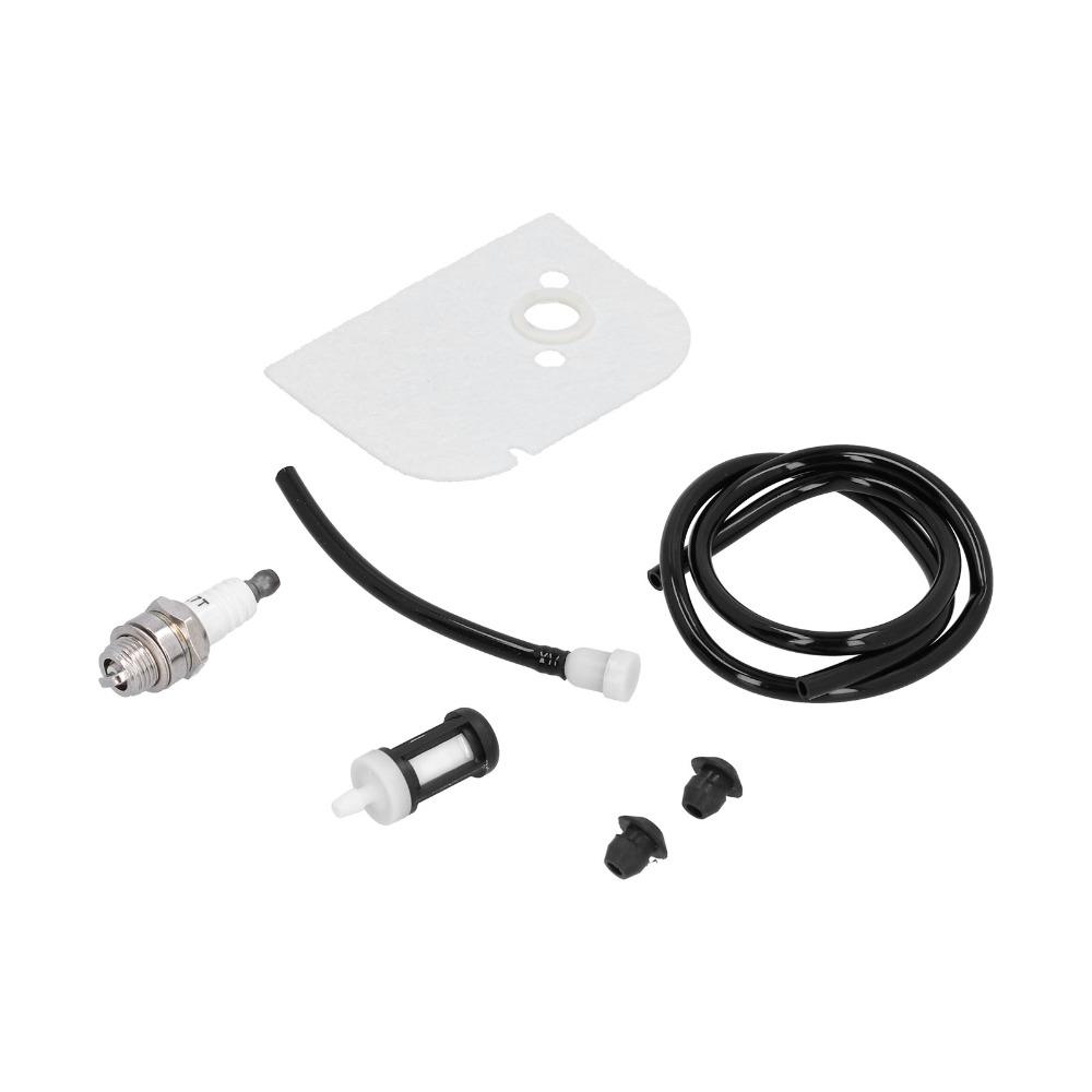 Compact Air Filter Tube Black and White Air Fuel Filter Kit Durable Chainsaw Parts