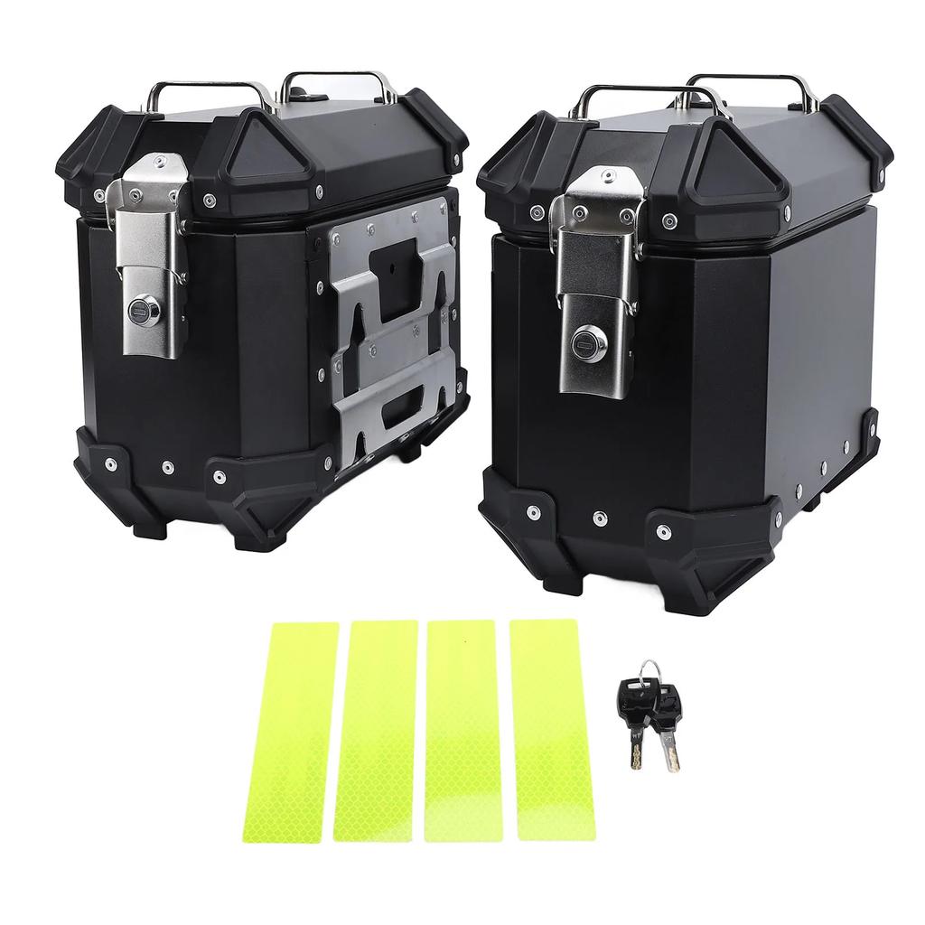 18L Capacity Removable  Resistant with Safety Lock Motorcycle Side Case Motorcycle Side Storage Box Dustproof for Travel Tools