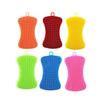 Multicolor Silicone Dishwashing Brush for Stain Removal – Durable Kitchen Cleaning Tool