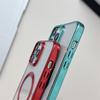 Applicable to iPhone17ProMax Gold Shield Apple 16Pro Electroplating Mobile Phone Case Transparent 15 Magnetic 14 Soft