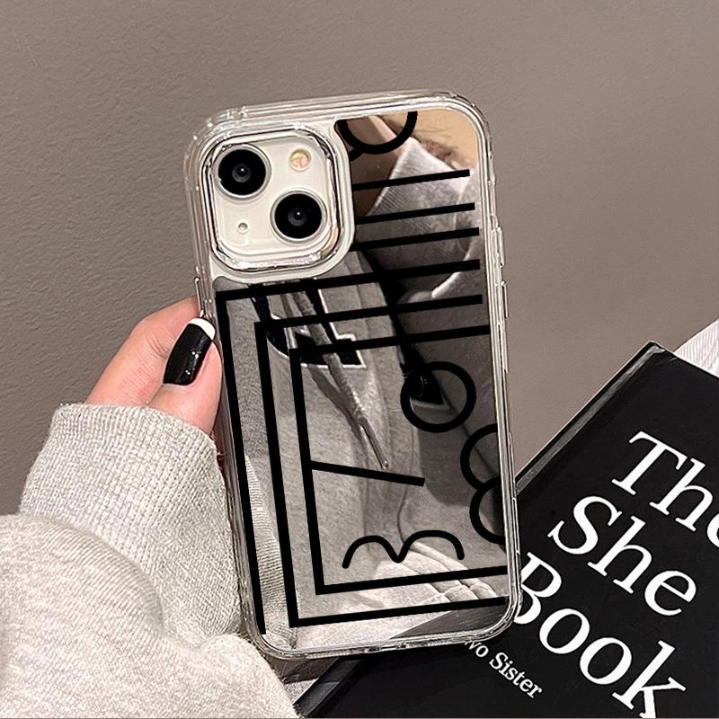 Handyhüllen für iPhone 11 13 XR 15 Pro Max 12 14 Pro Max Hülle iPhone 16 XS Max Spiegel Schutzhülle Mirror Exquisite Cartoon Wasserdicht