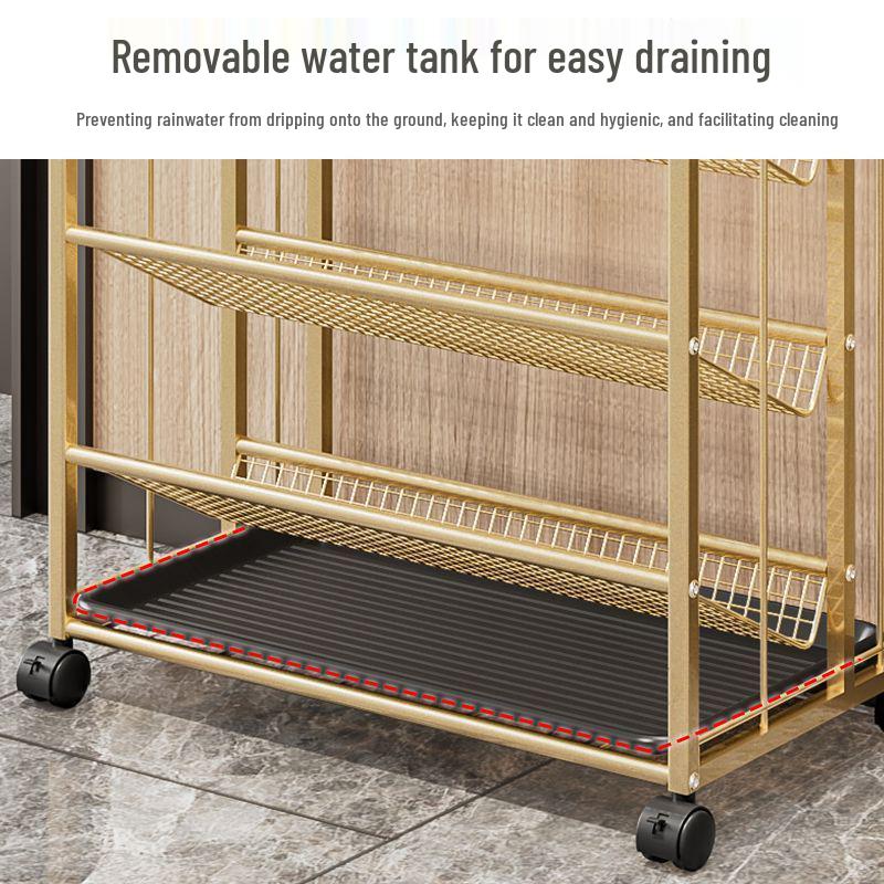 Umbrella Stand: Floor-Standing, Entryway Holder, Drainage Feature, Large Capacity, Ideal for Home or Commercial Use