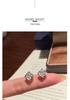 Europäischer Stil S925 Sterling Silber Moissanit Quadratische Ohrstecker