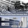 Stainless Steel Ham Maker Meat Press Cooker Deli Meat Press Mold with Thermometer for Pork Poultry Cooking Kitchen Accessories