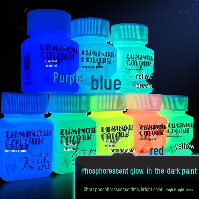 Set di Vernici Acriliche Luminous Glow Haiter per Arte Fai-da-te per Bambini e Pittura su Scarpe